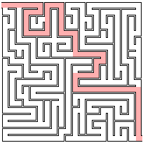 simple maze with solution