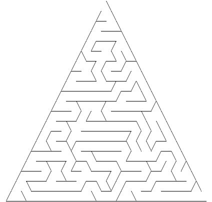 triangular delta maze